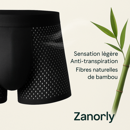 Zanorly™ Boxers Écologiques en Bambou – Douceur, Respirabilité et Confort Durable