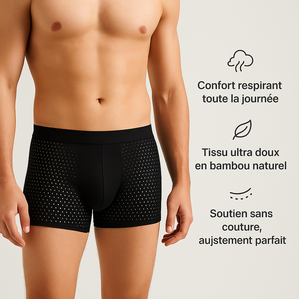 Zanorly™ Boxers Écologiques en Bambou – Douceur, Respirabilité et Confort Durable