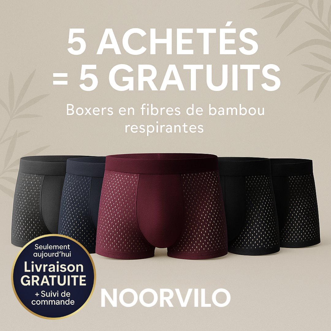 Noorvilo™ Boxer Bambou – Confort Ultra-Respirant au Quotidien